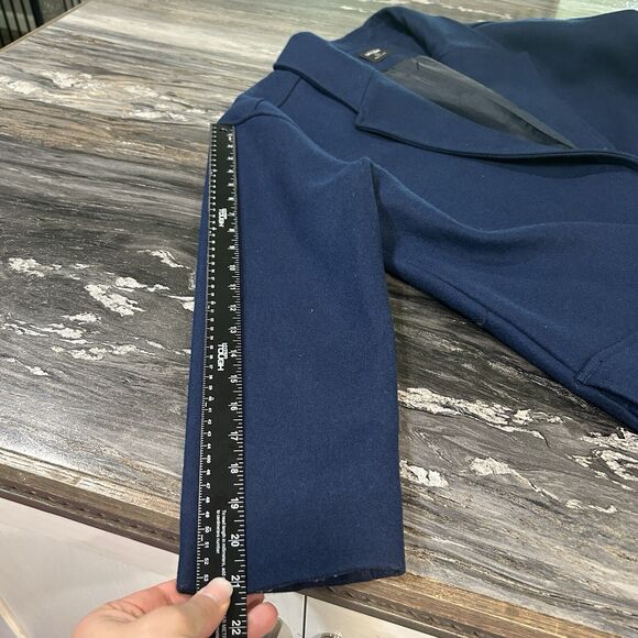 Kate Spade Saturday Womens Wool Blend Coat Large Blue Career Professional Luxury - Picture 11 of 13